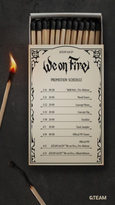 &TEAM、次なる挑戦へ再び火がつき燃え上がる　3rdEPプロモーションスケジュール公開