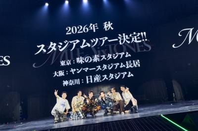 6周年・SixTONES、初のスタジアムツアー発表に大歓声「これからも6人と皆で面白い、楽しい、最高な景色を」【コメント全文】