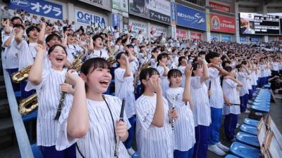 ZOZOマリンに“美爆音”再び　千葉ロッテ、習志野高校と“合同リハーサル”実施　6・19東北楽天戦でスタンド応援