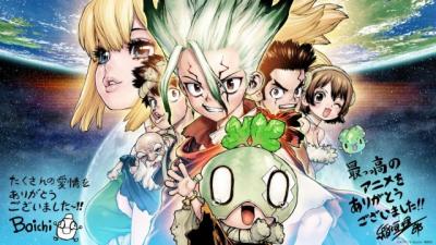 『Dr.STONE』放送終了で7年の歴史に幕　完結記念イラスト解禁で原作者・ホワイトマン役・花澤香菜＆天崎滉平コメント