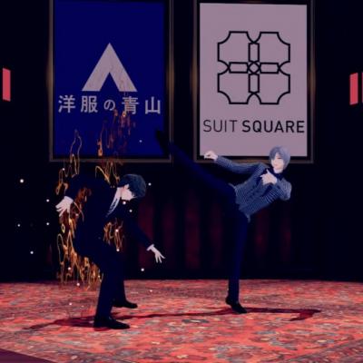 世界最大級VRイベント「バーチャルマーケット」に青山商事が初出展　井上正大がモーション担当の本格"スーツヒーローショー"も