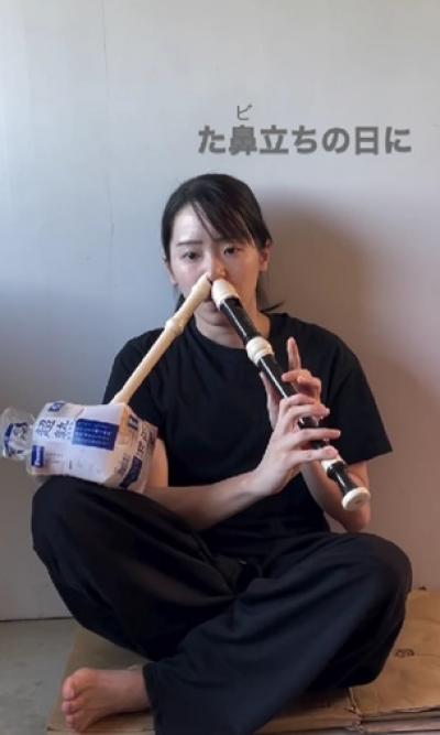 格闘技歴18年の女性、口が開かなくなり得た特技”両鼻でリコーダー2本を同時演奏”　試合で「鼻だけは守りぬく」