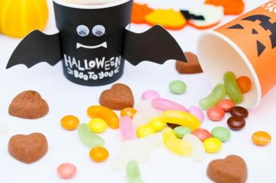 当日準備で間に合う…混ぜて焼くだけのハロウィンスイーツ、フルーチェ1箱で“おばけチーズケーキ”